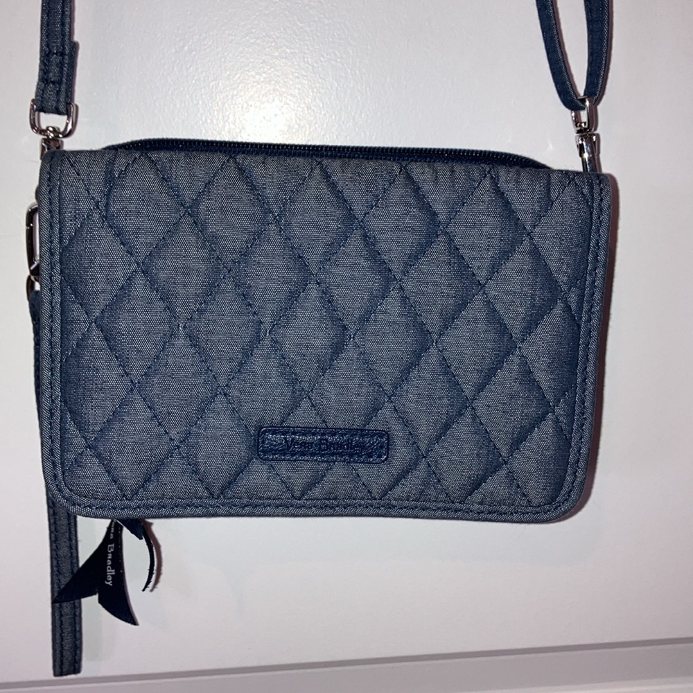 NWOT Vera Bradley Quilted Denim Crossbody Bag